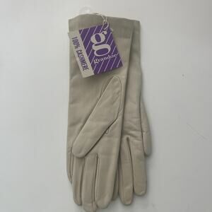 Women Grandoe 100% Cashmere Gloves Winter White Size 7